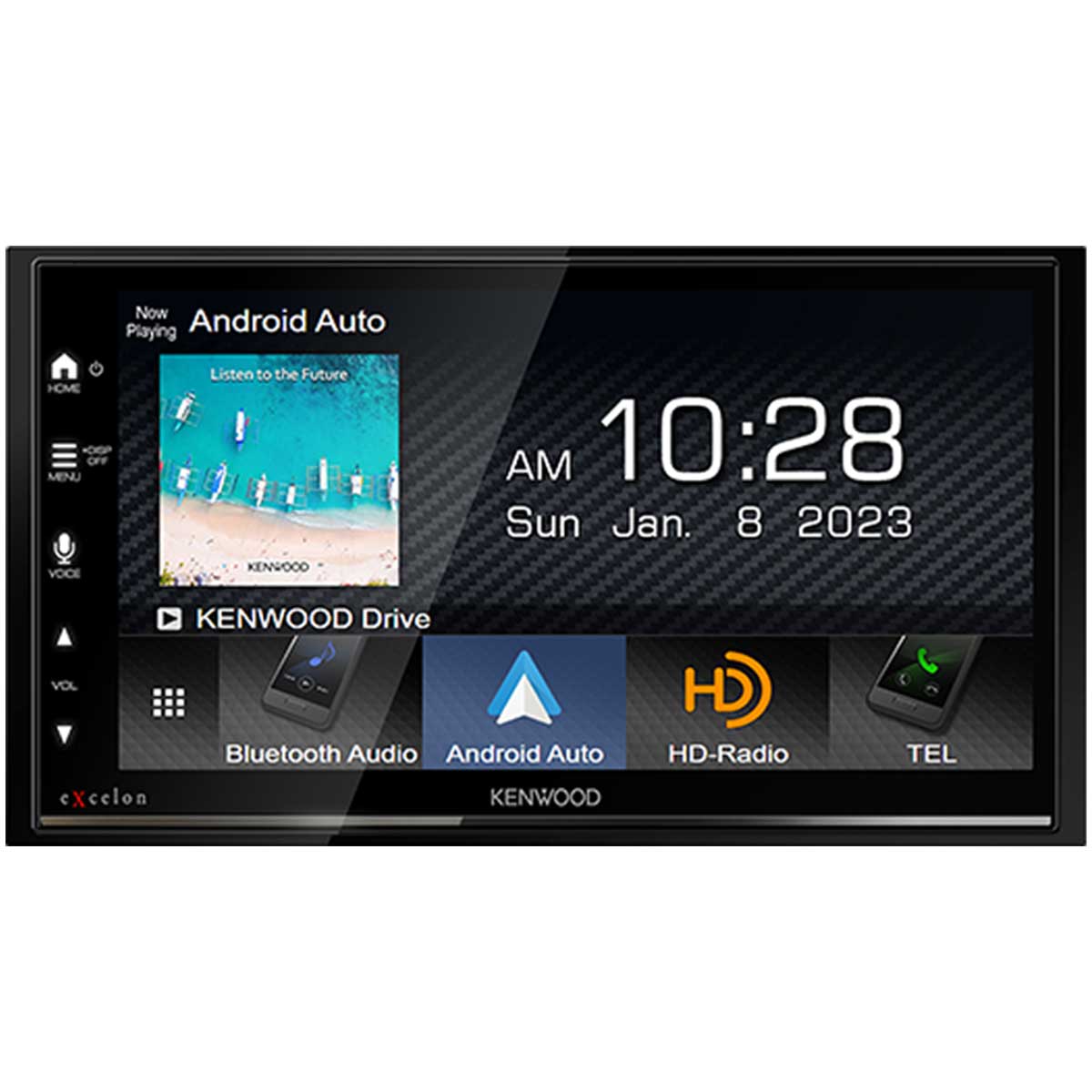 Jongleren Doorweekt Kinematica Kenwood eXcelon DMX709S 6.8" Double DIN Media Receiver with Apple Car Play  & Android Auto: DMX709S