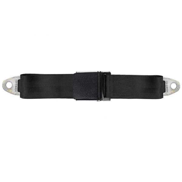 1968-70 Mopar A & B Body Lap Seat Belt - OE Style - Black Wrinkled Lift ...