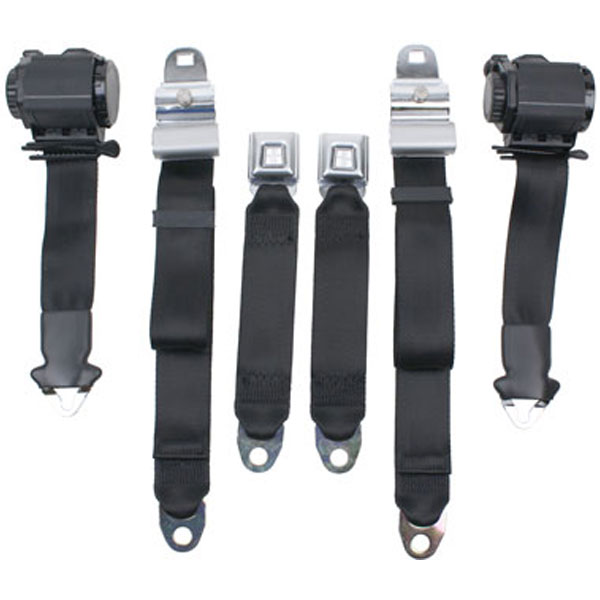 1969 Corvette Lap Seat Belts - with Shoulder Belts - Starburst Buckles ...