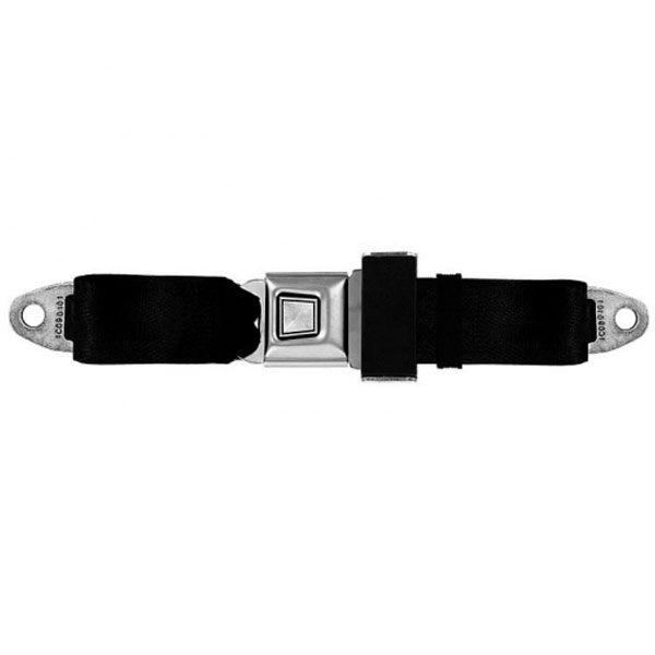 1971-74 Mopar A B E Body Lap Seat Belt - Rear - Starburst Buckle: 1202-RLB