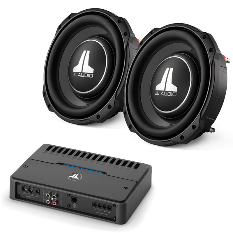 Jl Audio Dual 10tw3 D8 And Rd500 1 Subwoofer Package 10tw3 D8x2 Rd5001