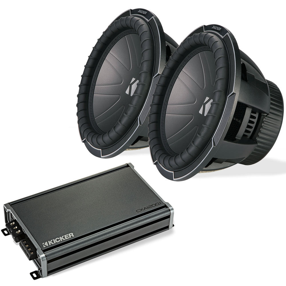 kicker subwoofer amp and speakers pack