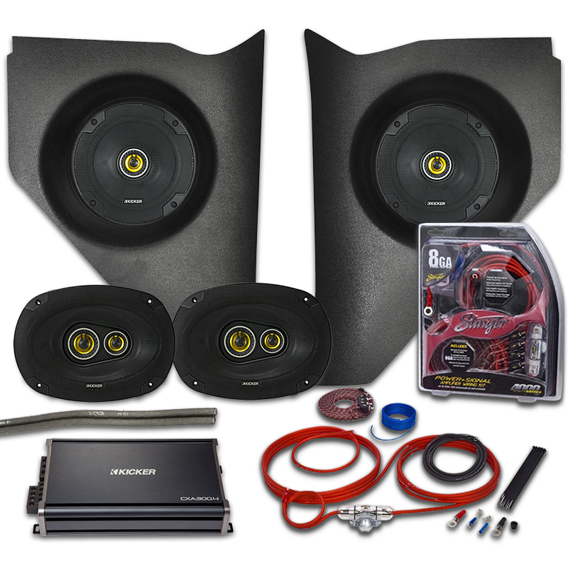 Kicker CS Series 1957 Chevy Kick Panel Amp & Speaker Upgrade Kit 6.5 ...