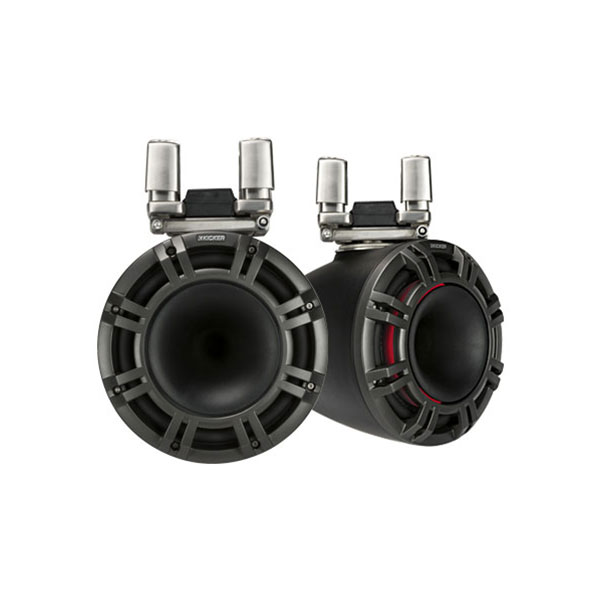 kicker marine horn loaded tower speakers 44kmtc